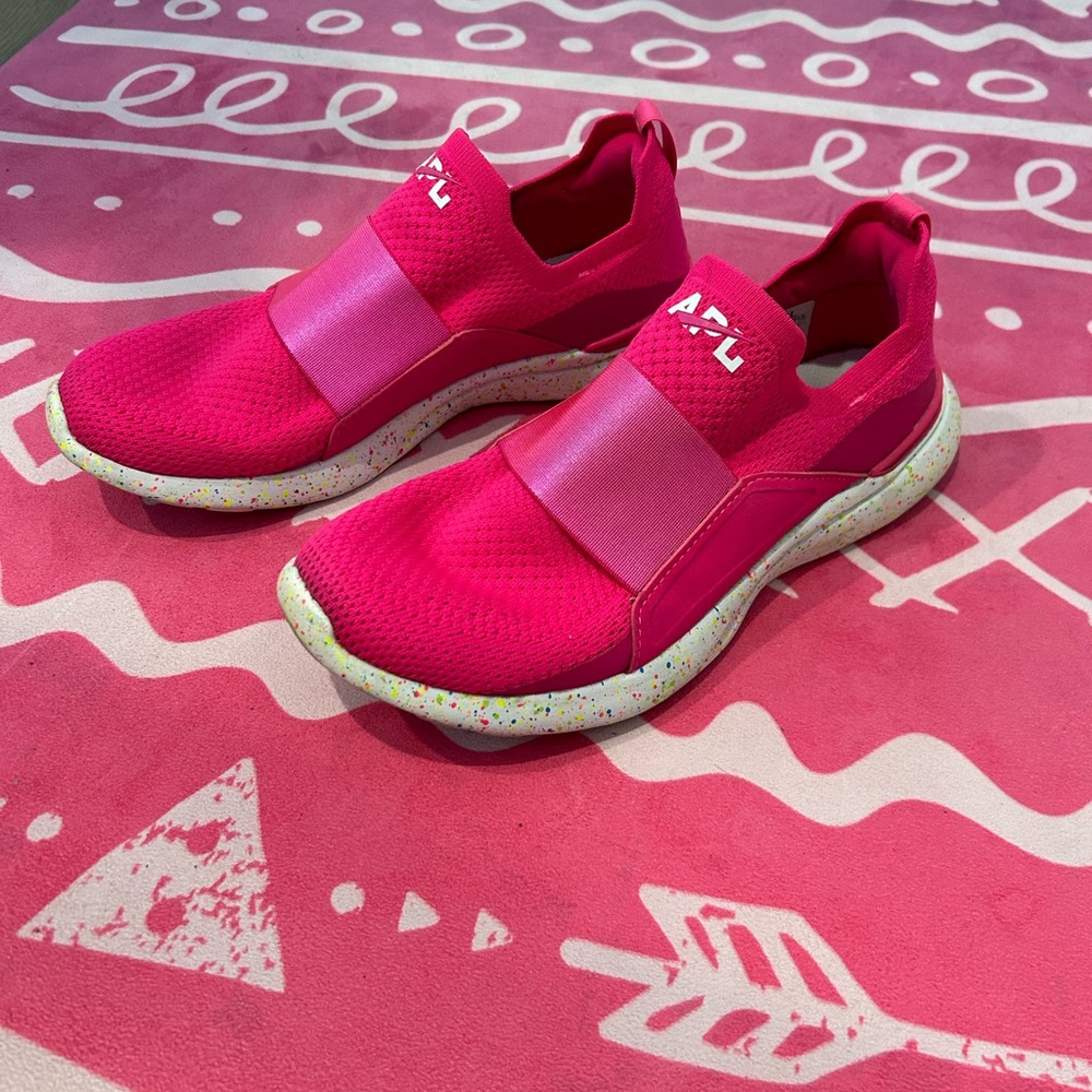 APL Techloom Sneakers Neon Pink Size 7